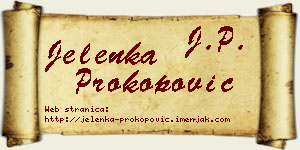 Jelenka Prokopović vizit kartica